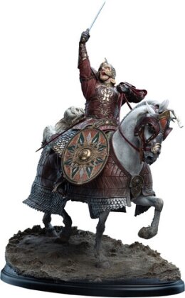 Limited Edition Polystone - Lotr Trilogy - King Theoden On Snowmane 1:6 Scale (Édition Limitée)