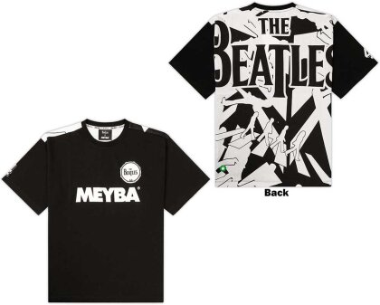 Beatles,The - Drum & Crossing AOP (Black) T-Shirt - Size XS