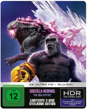 Godzilla x Kong: The New Empire (2024) (Edizione Limitata, Steelbook, 4K Ultra HD + Blu-ray)