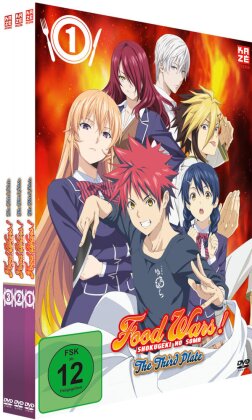 Food Wars! The Third Plate - Staffel 3 - Vol. 1-4 (Complete edition, Bundle, 4 DVDs)