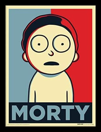 Rick et Morty - "Morty Campaigne" Impression Encadrée 30x40cm