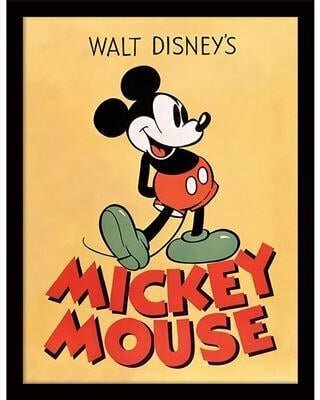 Disney - Mickey Mouse - "Mickey" Impression Encadrée 30x40cm
