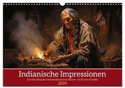 Indianische Impressionen (Wandkalender 2024 DIN A3 quer) - CALVENDO Monatskalender
