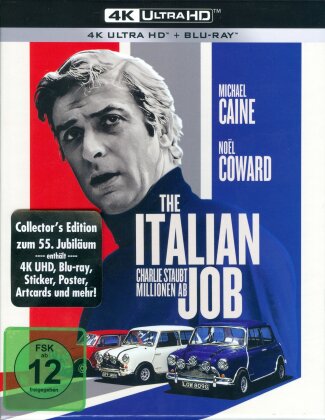 The Italian Job - Charlie staubt Millionen ab (1969) (55th Anniversary Edition, Slipcase, Limited Collector's Edition, 4K Ultra HD + Blu-ray)