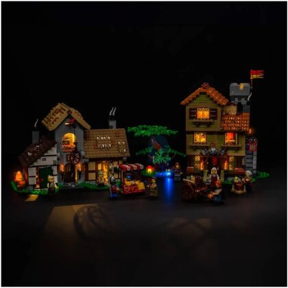 LED Licht Set für LEGO® 10332 Mittelalterlicher Stadtplatz