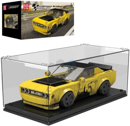 Mould King 27051 - Yellow Sports Car incl. Display Case (368 Pieces)