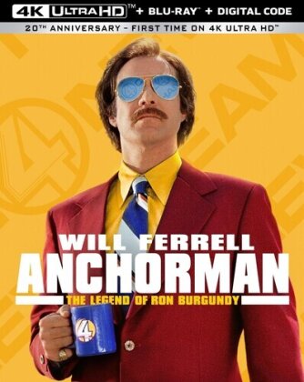 Anchorman - The Legend of Ron Burgundy (2004) (Edizione 20° Anniversario, 4K Ultra HD + Blu-ray)