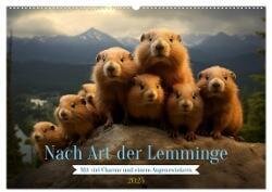 Nach Art der Lemminge (Wandkalender 2025 DIN A2 quer) - CALVENDO Monatskalender