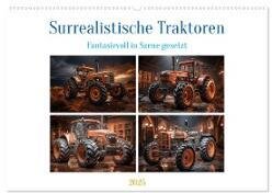 Surrealistische Traktoren (Wandkalender 2025 DIN A2 quer) - CALVENDO Monatskalender
