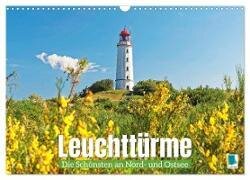 Leuchttürme - Die Schönsten an Nord- und Ostsee (Wandkalender 2025 DIN A3 quer), CALVENDO Monatskalender