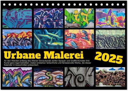 Urbane Malerei (Tischkalender 2025 DIN A5 quer) - CALVENDO Monatskalender
