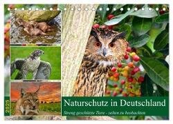 Naturschutz in Deutschland (Tischkalender 2025 DIN A5 quer) - CALVENDO Monatskalender