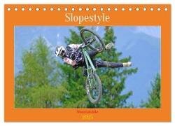 Slopestyle Mountainbike (Tischkalender 2025 DIN A5 quer) - CALVENDO Monatskalender