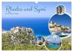 Rhodos und Symi, Perlen in der Ägis (Wandkalender 2025 DIN A3 quer) - CALVENDO Monatskalender
