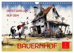 Da ist was los auf dem Bauernhof (Wandkalender 2025 DIN A4 quer) - CALVENDO Monatskalender