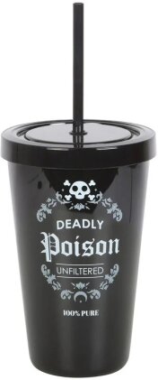Deadly Poison - Plastic Tumbler with Straw