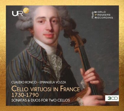 Claudio Ronco & Emanuela Vozza - Cello Viruosi In France, 1730-1790 (3 CDs)