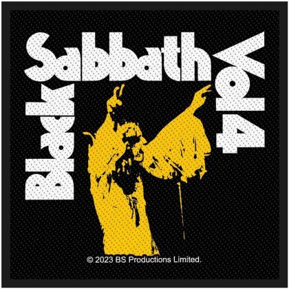 Black Sabbath Standard Printed Patch - Vol 4