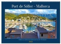 Port de Sóller - Mallorca (Wandkalender 2024 DIN A2 quer), CALVENDO Monatskalender