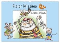 Kater Mizzimo und seine Freunde (Wandkalender 2024 DIN A2 quer) - CALVENDO Monatskalender