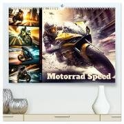 Motorrad Speed (hochwertiger Premium Wandkalender 2024 DIN A2 quer) - Kunstdruck in Hochglanz