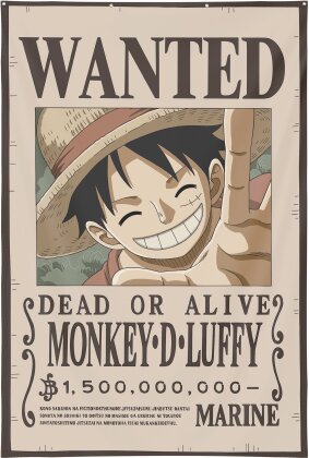 One Piece: Monkey D. Luffy "Wanted" - Poster 125x85cm