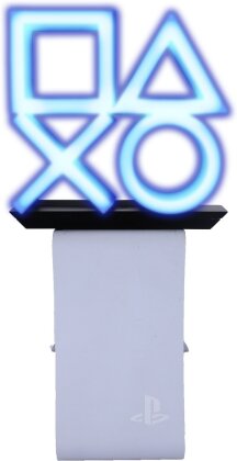 Cable Guys Ikon - Sony - Playstation Logo Support Lumineux Chargeur pour Téléphone et Manette (Sans Batterie)