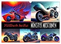 Höllisch heiße Monster Maschinen (Wandkalender 2024 DIN A3 quer) - CALVENDO Monatskalender