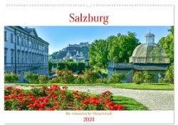 Salzburg - Die romantische Mozartstadt (Wandkalender 2024 DIN A2 quer), CALVENDO Monatskalender