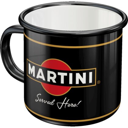 Martini Served Here Emaille-Tasse