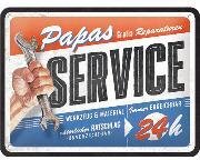Papas Service Blechschild 15 x 20cm