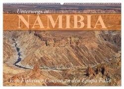 Unterwegs in Namibia- vom Fishriver zu den Epupa Falls (Wandkalender 2024 DIN A2 quer) - CALVENDO Monatskalender