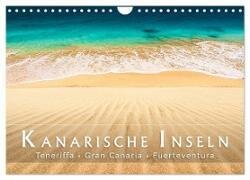 Die Kanarische Inseln Teneriffa, Gran Canaria und Fuerteventura (Wandkalender 2024 DIN A4 quer) - CALVENDO Monatskalender