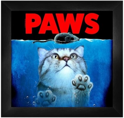 Horror Cats: Paws - Framed Print