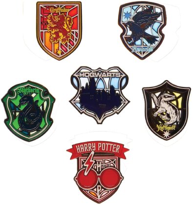 Loungefly: Warner Bros. - Harry Potter: Stained Glass - Blind Box Enamel Pins Set