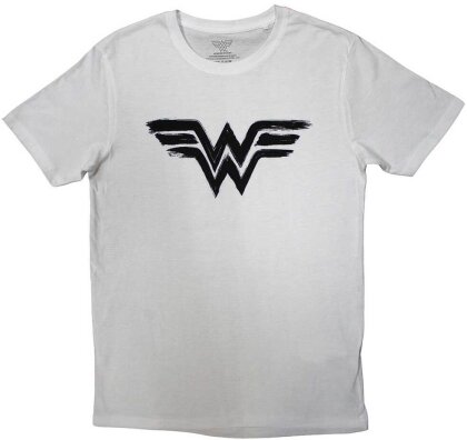 DC Comics Unisex T-Shirt: Wonder Woman - Black Paint Logo