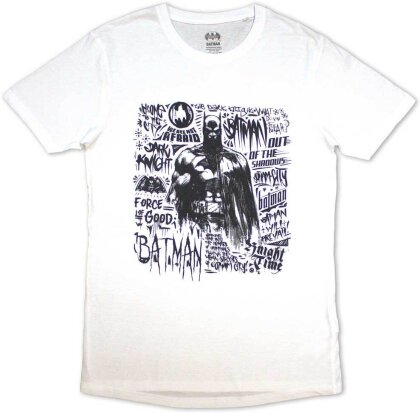 DC Comics Unisex T-Shirt: Batman - Scribbler