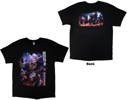 Iron Maiden Unisex T-Shirt - Dead By Daylight Monster Eddie (Back Print)