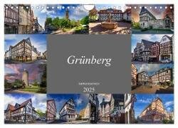 Grünberg Impressionen (Wandkalender 2025 DIN A4 quer) - CALVENDO Monatskalender