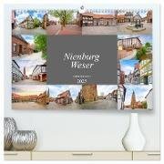 Nienburg Weser Impressionen (hochwertiger Premium Wandkalender 2025 DIN A2 quer) - Kunstdruck in Hochglanz
