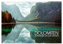 Dolomiten - Rundreise um Drei Zinnen (Wandkalender 2025 DIN A3 quer), CALVENDO Monatskalender