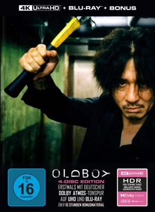 Oldboy (2003) (Limited Collector's Edition, Mediabook, 4K Ultra HD + 3 Blu-rays)