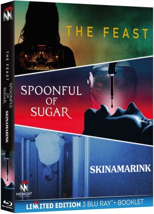 The Feast (2021) / Spoonful of Sugar (2022) / Skinamarink (2022) - Midnight Channel Boxset (+ Booklet, Limited Edition, 3 Blu-rays)