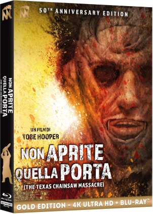 Non aprite quella porta - The Texas Chainsaw Massacre (1974) (+ Booklet, Gold Edition, 50th Anniversary Edition, Limited Edition, 4K Ultra HD + 2 Blu-rays)