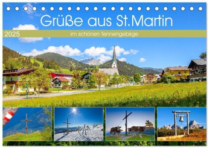 Grüße aus St.Martin (Tischkalender 2025 DIN A5 quer) - CALVENDO Monatskalender