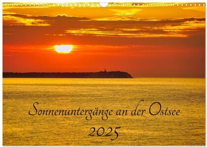 Sonnenuntergänge an der Ostsee (Wandkalender 2025 DIN A3 quer) - CALVENDO Monatskalender