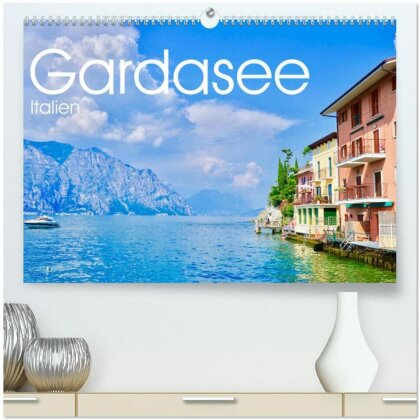 Gardasee, Italien (hochwertiger Premium Wandkalender 2025 DIN A2 quer) - Kunstdruck in Hochglanz