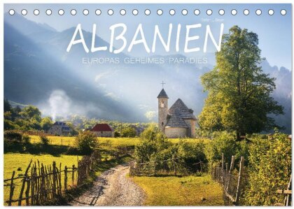 Albanien - Europas geheimes Paradies (Tischkalender 2025 DIN A5 quer), CALVENDO Monatskalender