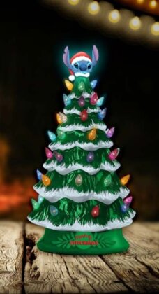 Ukonic - Lilo et Stitch - Sapin de Noël lumineux en céramique 30cm