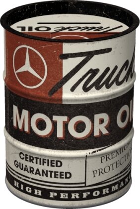 Spardose Ölfass. Daimler Truck / Motor Oil